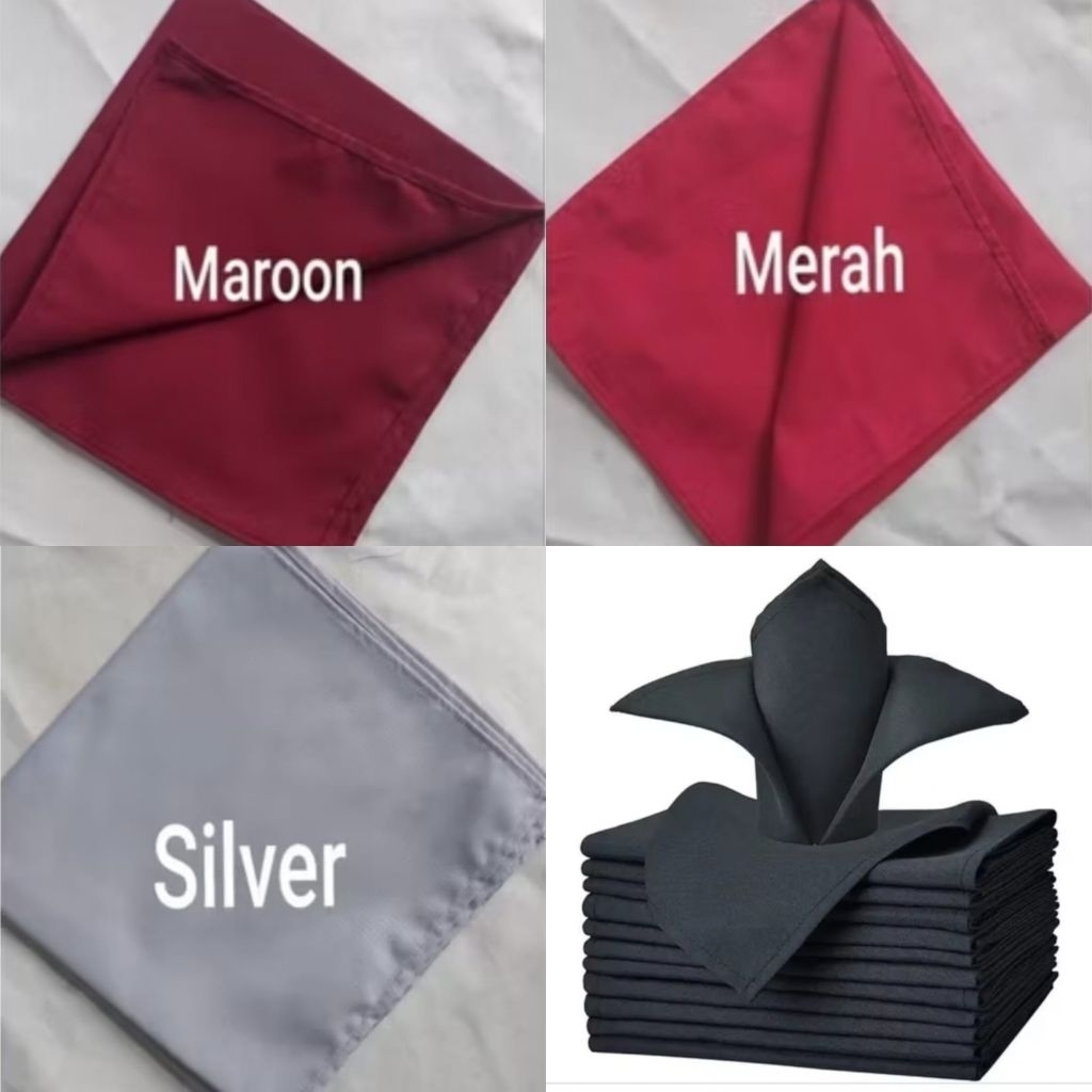Napkin murah serbet makan napkin polos embos uk 50x50
