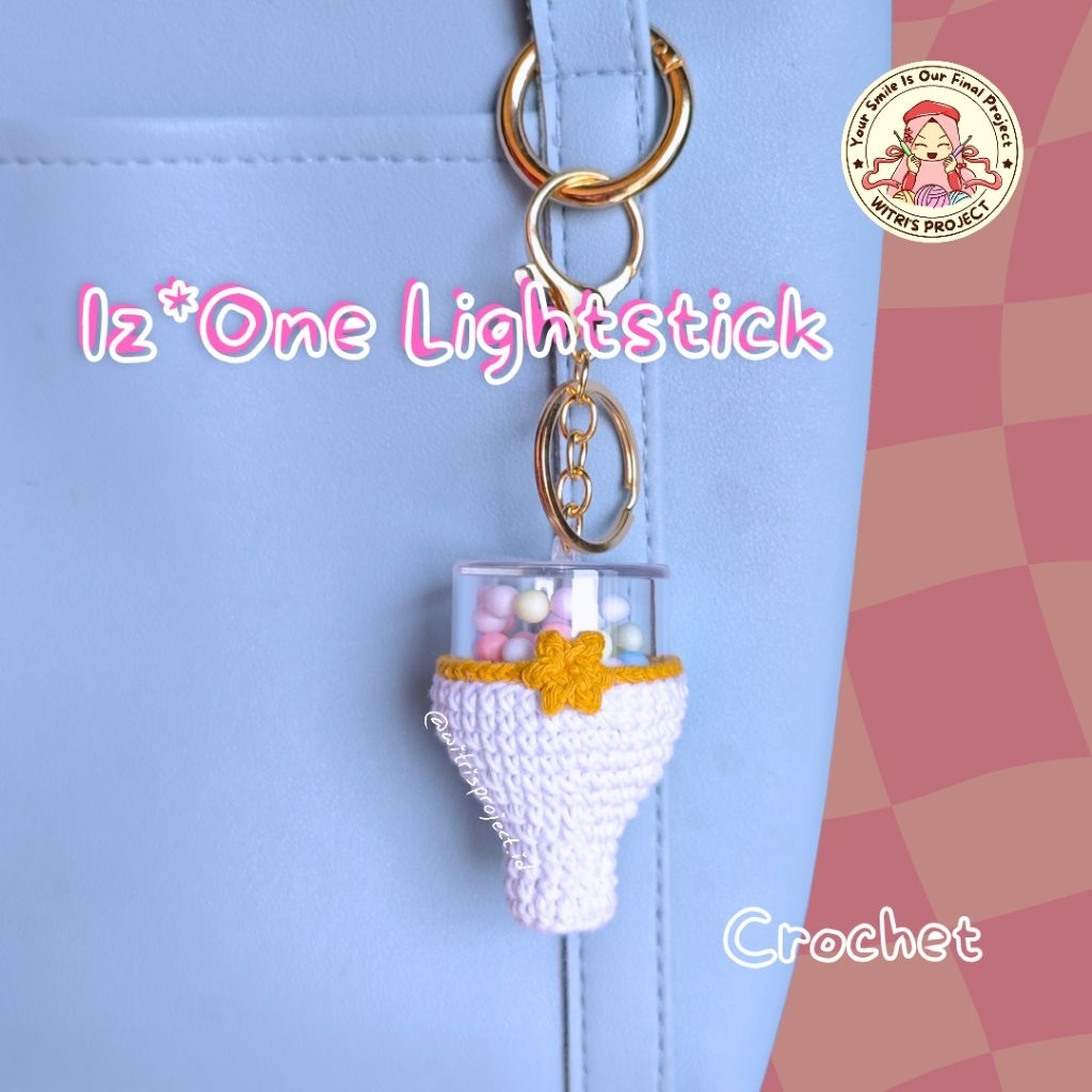 WITRI'S PROJECT Keychain Lightstick Iz*One Izone Rajut Crochet Handmade Fanmade