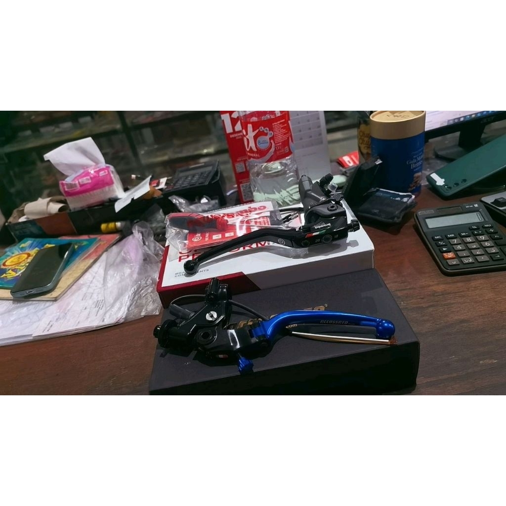 paket master rem rcs 17 corsacorta brembo + kopling accossato BIRU original italy