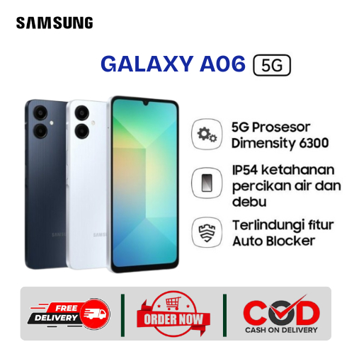 Samsung Galaxy A06 5G 6/128GB - Prosesor Dimensity 6300