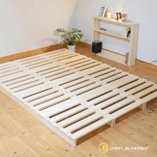 divan palet palet kasur alas kasur premium kayu solid tinggi 6cm