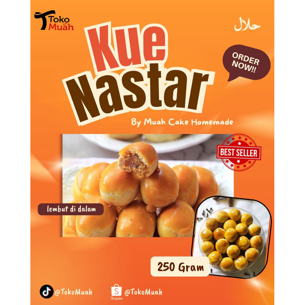 TERMURAH Kue Kering Nastar Nanas Wisman Isi 250 gram 1 Toples Homemade / Kue lebaran