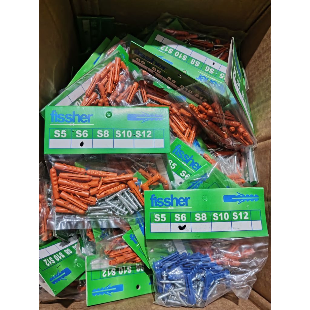 Sekrup untuk Dinding Beton/Kayu Spiser S6