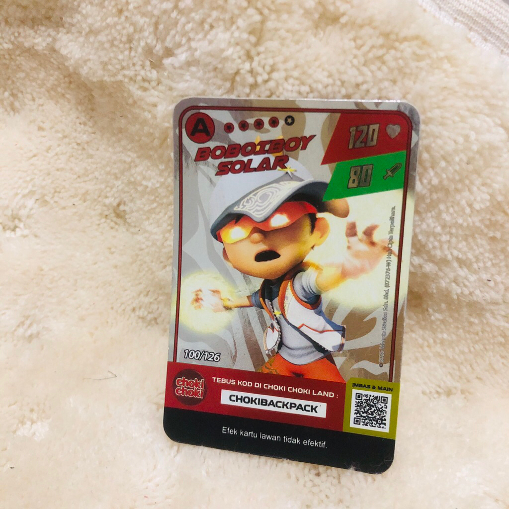 Kartu Boboiboy choki choki