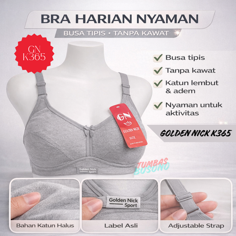BH GOLDEN NICK K365 ||BRA GOLDEN NICK KATUN || BH TANPA BUSA || BH TANPA KAWAT