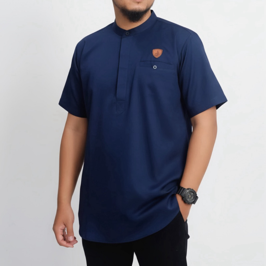 Koko kurta hamzah lengan pendek bahan toyobo fodu