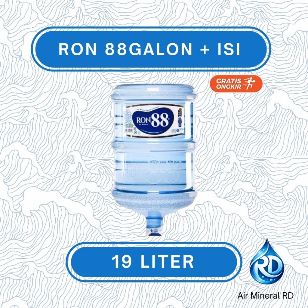 RD - Galon RON 88 - Isi 19 Liter - Air Minum Mineral Galon