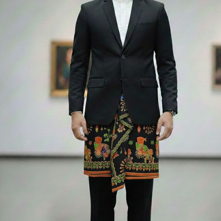 Kain Sapit Betawi Motif Ondel-Onde Sapit Sembong Betawi Cocok untuk Pakaian Adat & Acara Resmi