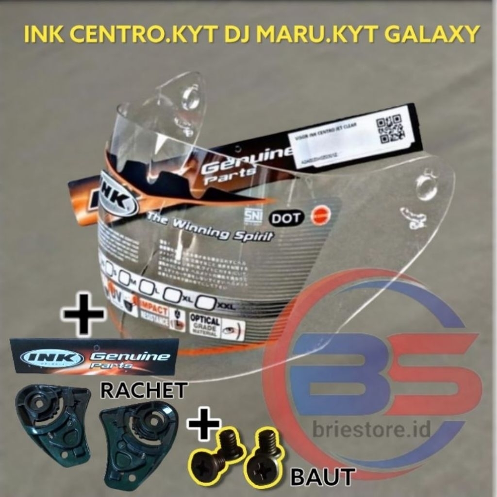 KACA HELM INK CENTRO ORIGINAL PNP KYT DJ MARU KYT GALAXY JET Venom open