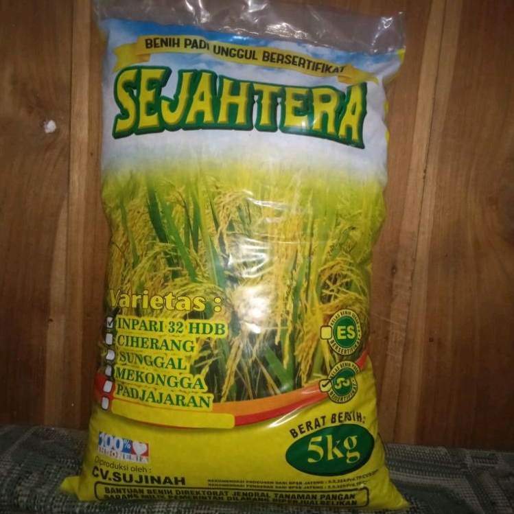 BENIH PADI HIBRIDA INPARI 32 SEJAHTERA KEMASAN 5KG  ORIGINAL