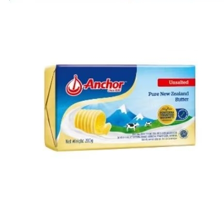 ANCHOR BUTTER UNSALTED 200gram