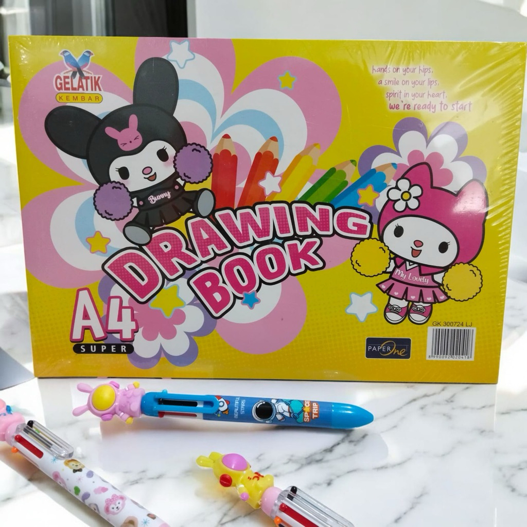 [Pack]Buku Gambar A4 Gelatik / 10pcs Buku Gambar A4 Gelatik