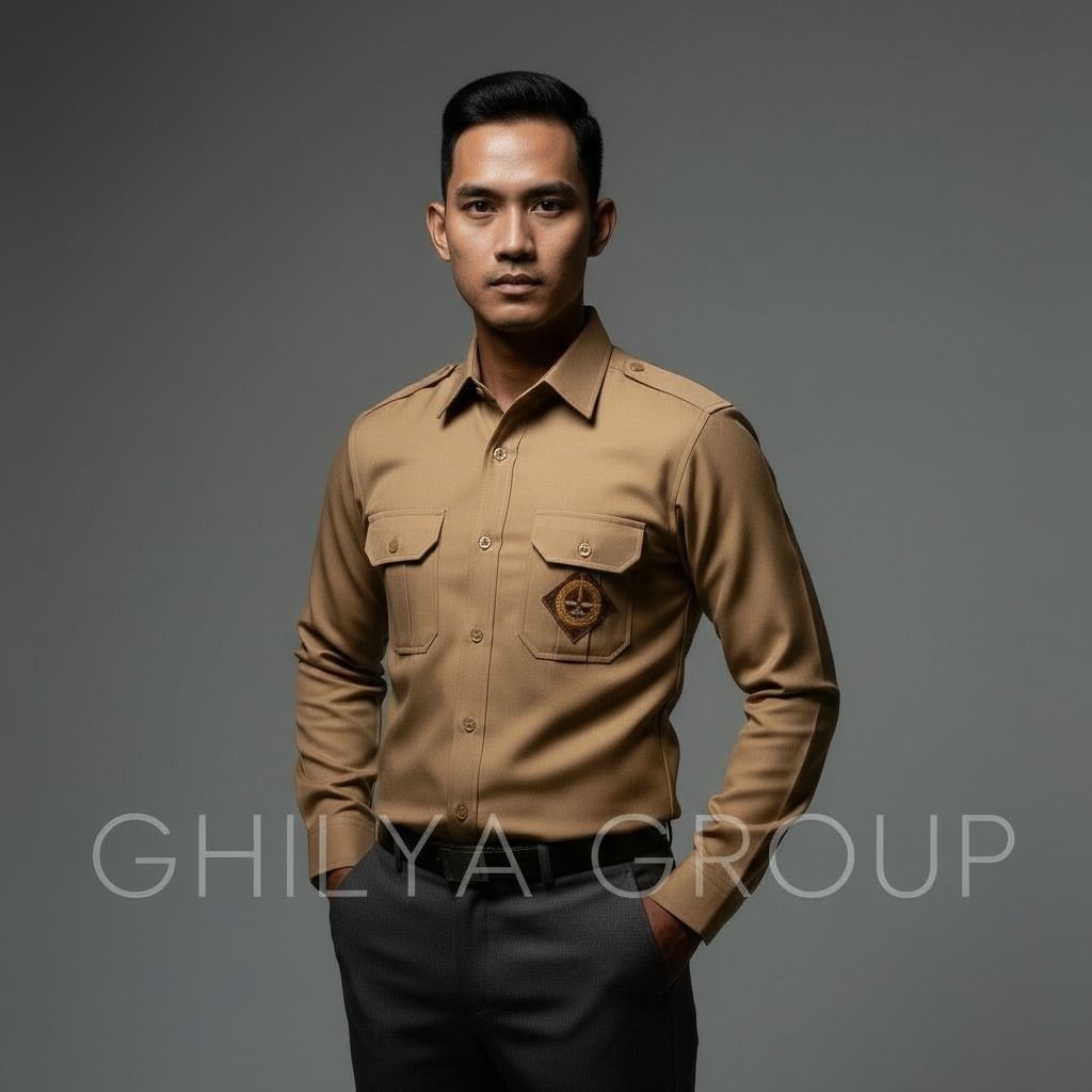 Baju Pramuka Panjang Pria SD SMP SMA Bahan Licin