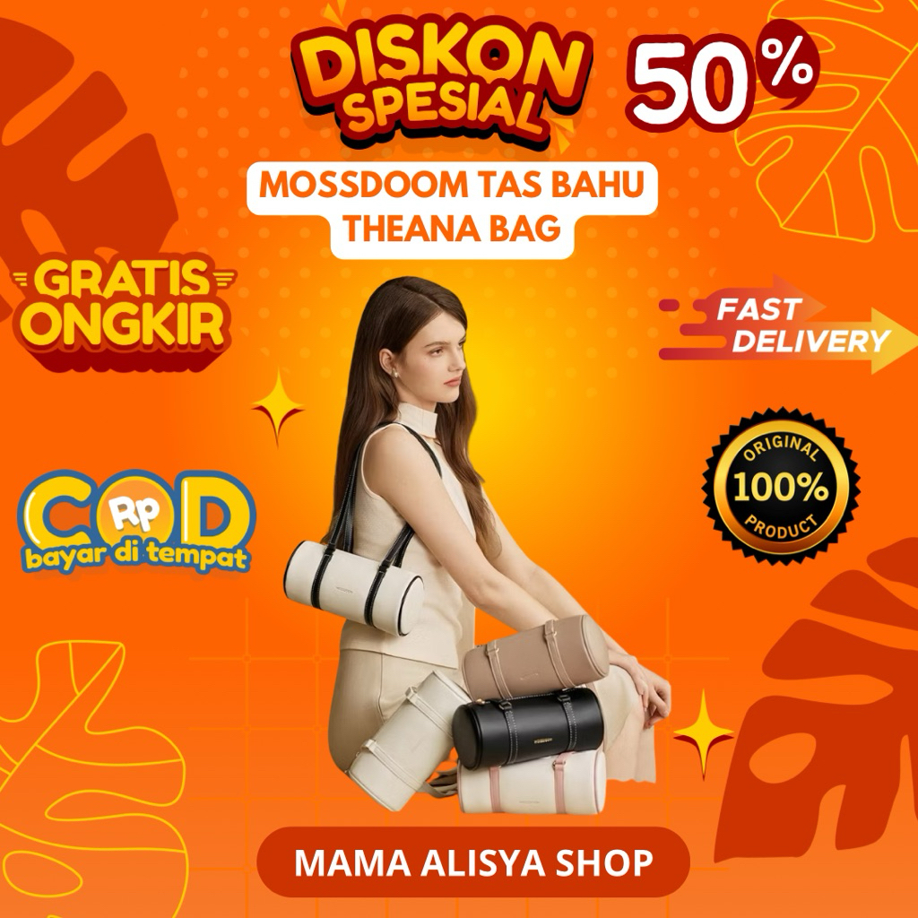 MOSSDOOM Tas Bahu Theana Bag Desain Minimalis Tas Wanita  Gaya Perkotaan