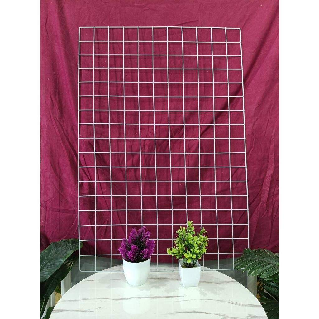 Ram Kawat 65cm x 95cm PUTIH # Ram Dinding # Ram kawat tanpa bingkai