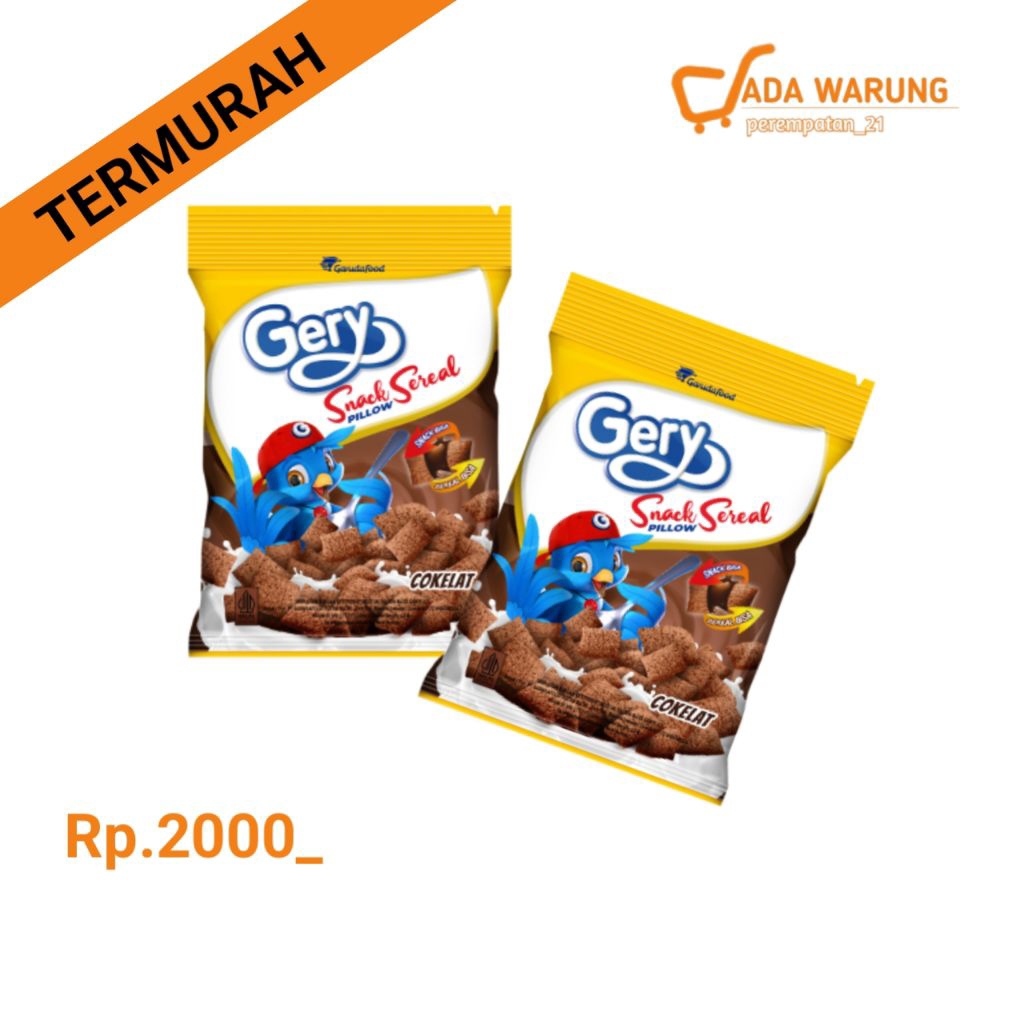 Gery Snack Sereal Pillow Cokelat | Jajanan Warung Snack Anak Murah