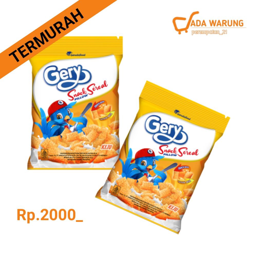 Gery Snack Sereal Pillow Keju | Jajanan Warung Snack Anak Murah