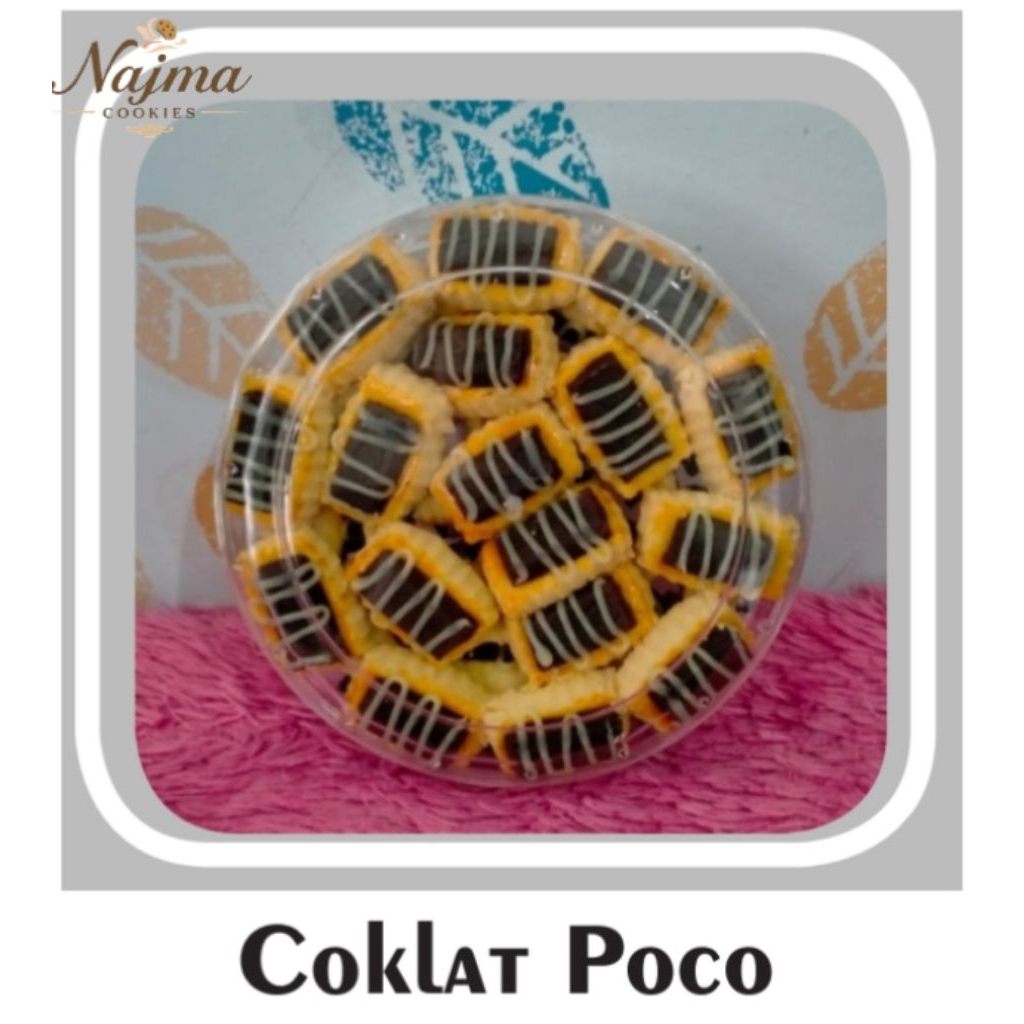 kue coklat poco dengan coklat batangan