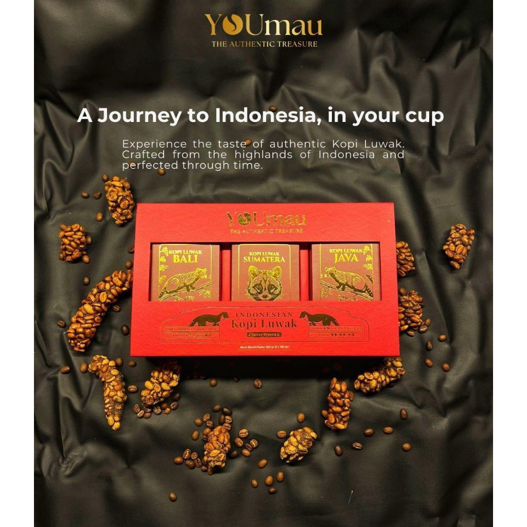 KOPI LUWAK || KOPI INDONESIA - PREMIUM BUNDLING GIFT SET YouMau