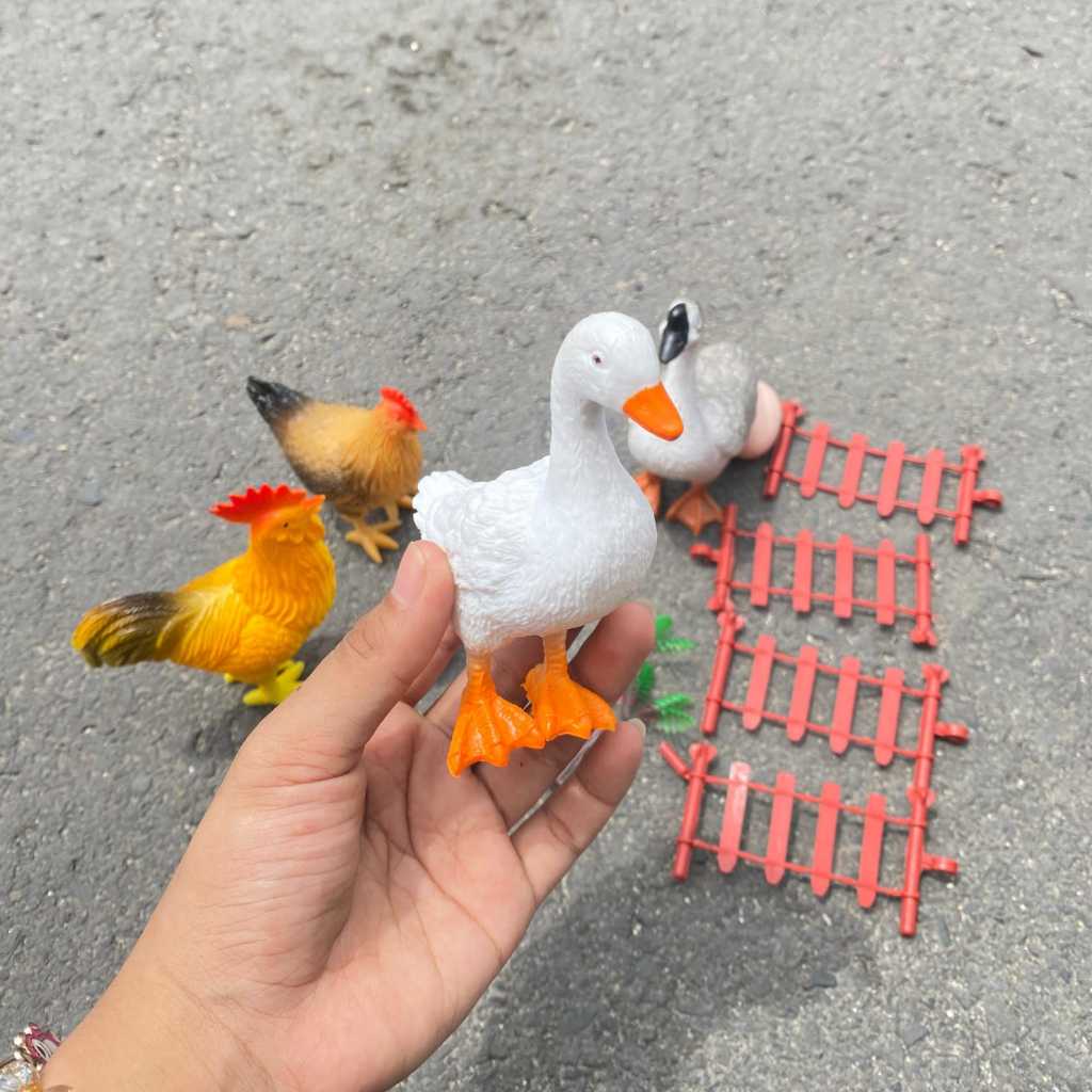 Mainan Anak Miniatur Hewan TY 001544 | Mainan Anak Hewan Ternak Bahan Karet Tebal Tahan Lama | Maina