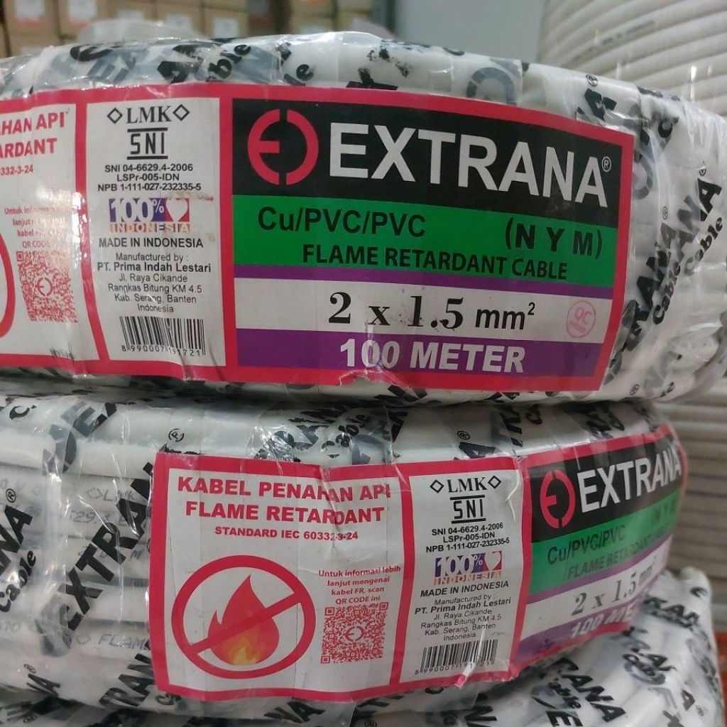 KABEL NYM 2X1,5 100M EXTRANA KABEL NYM 2X1,5MM 100M EXTRANA