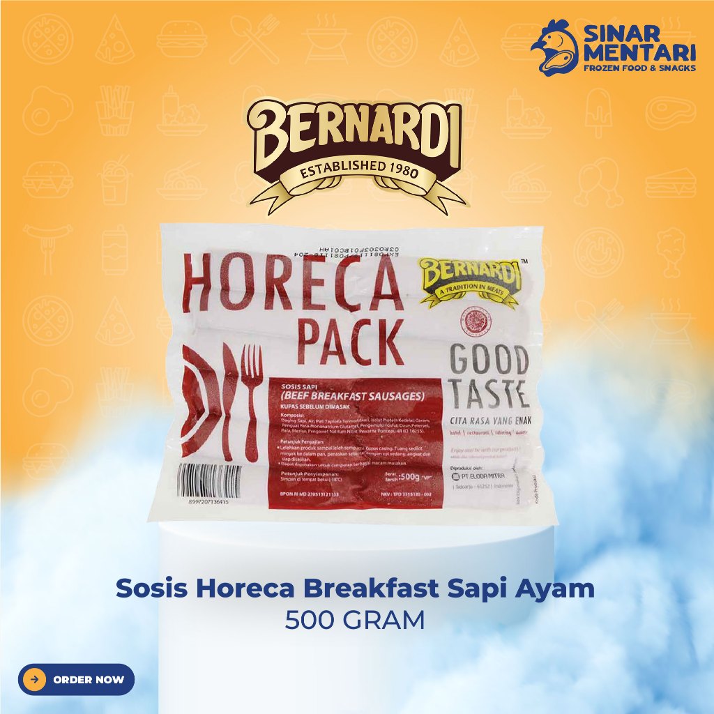 bernardi sosis sapi horeca 500 gram
