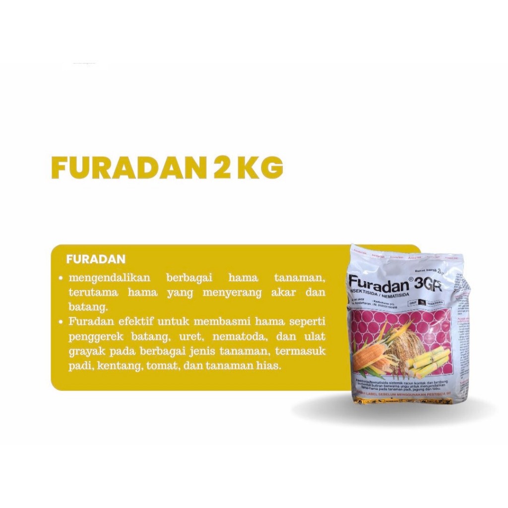 INSEKTISIDA FURADAN UNTUK ULAT TANAH 2KG