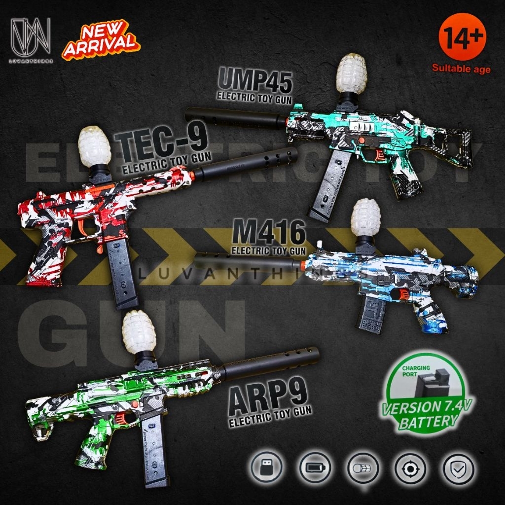 Mainan Water Gel Blaster Kids Version - WGG High Speed Electric - Toy Gel Blaster