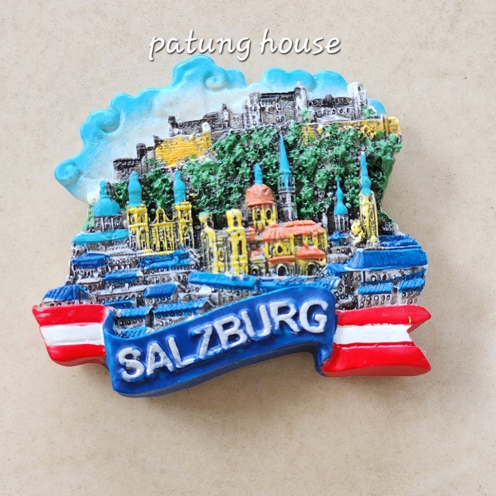 Fridge Magnet Tempelan Kulkas Souvenir Salzburg Austria