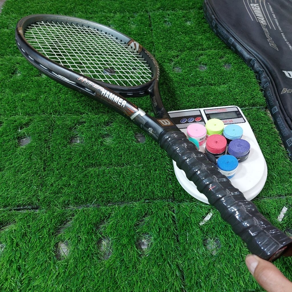 RAKET TENIS ORIGINAL WILSON HYPER HAMMER 2.3 BEKAS  245 GRAM MULUS