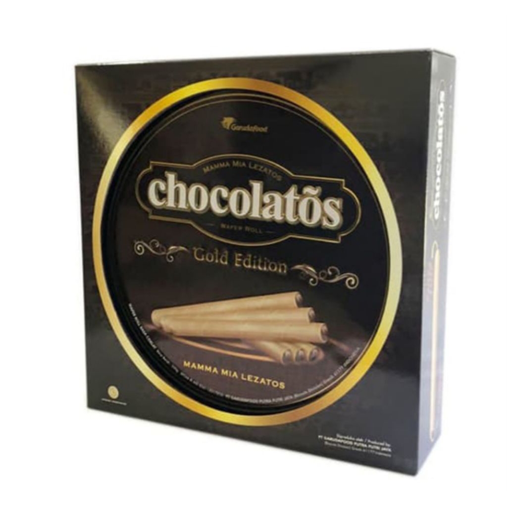 Gery Chocolatos Gold Edition Wafer Roll Kaleng 350gr