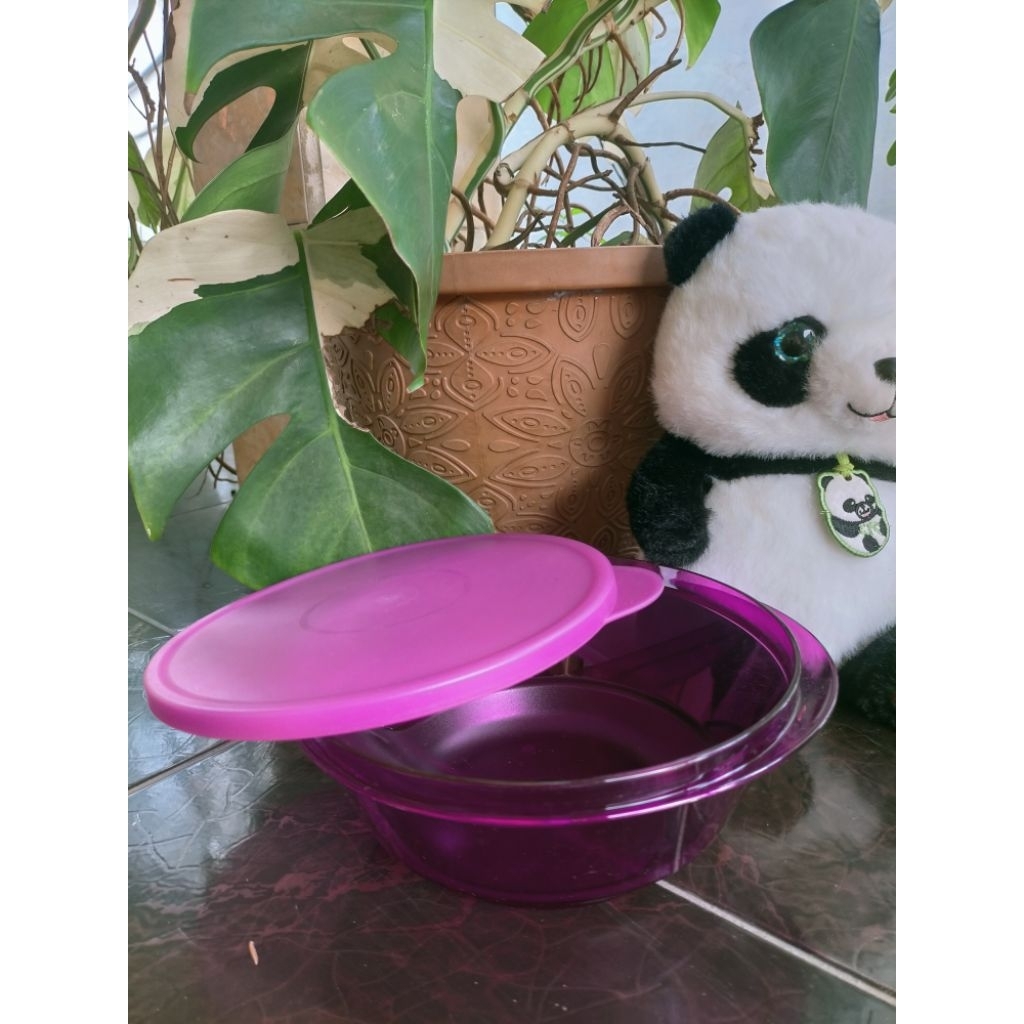 NEW 3s bowl tupperware ungu 1 liter