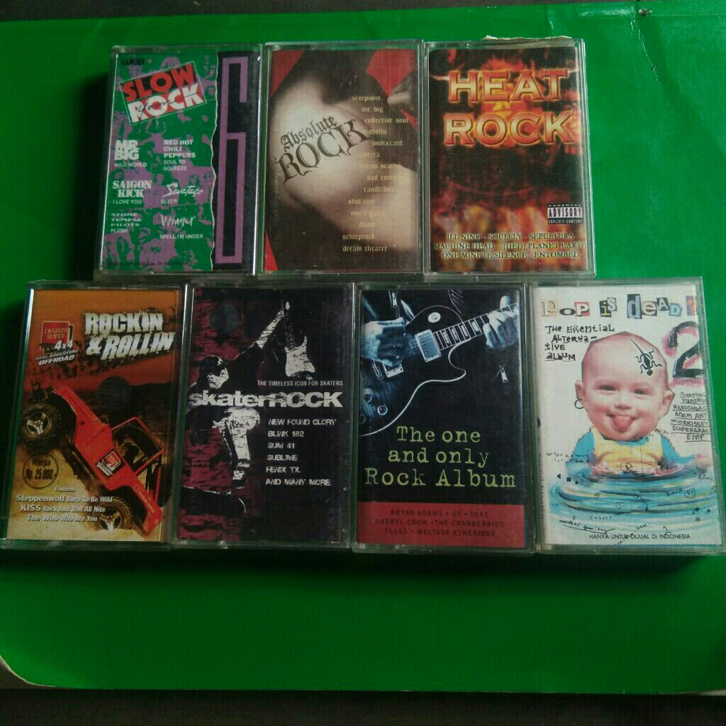 kaset pita kompilasi rock metal alternatif