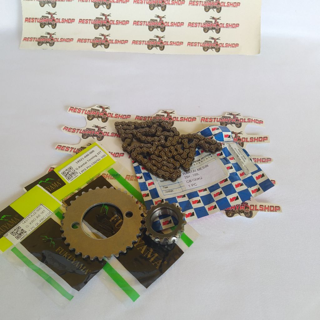 GIGI KAMPRAT SENTRIK RANTAI KETENG SET HONDA GL PRO CDI PNP TIGER MEGAPRO RANTAI KAMPRAT GL PRO CDI 