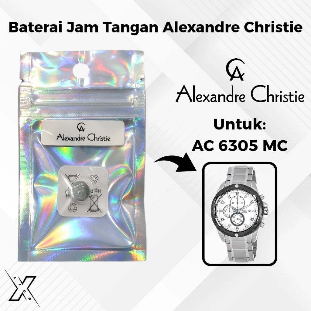 Baterai Jam Tangan Alexandre Christie AC 6305 MC Original