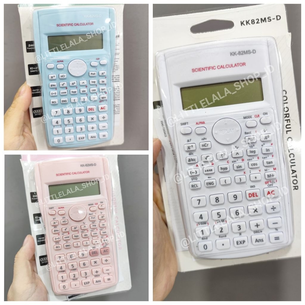 Kalkulator Scientific Warna Pastel – Lengkap & Stylish untuk kuliah/kerja/sekolah