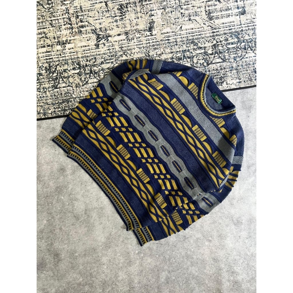 Knitwear sweater 3D Vintage by Seve ala ( Coogi style )