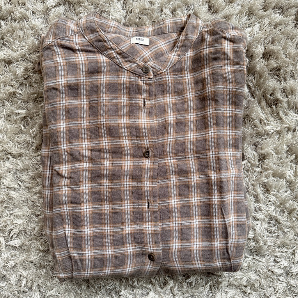 Uniqlo Flannel Checked Dress
