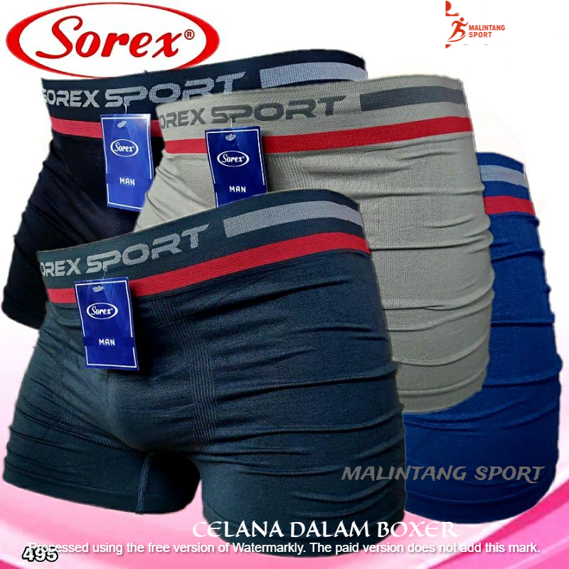 celana dalam katun pria / underwear boxer SOREX SPORT