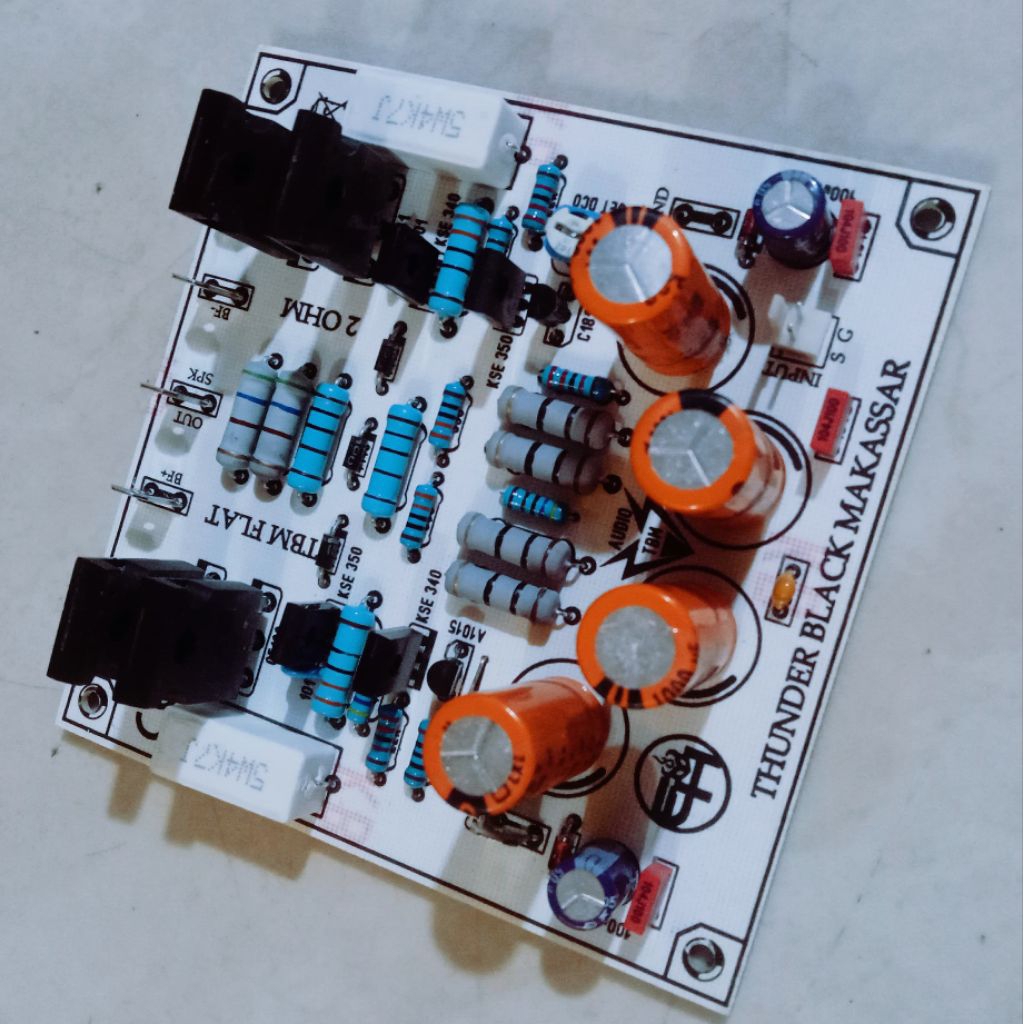 Kit power tbm 2 ohm Flat mid low / low mid tebal padat joss