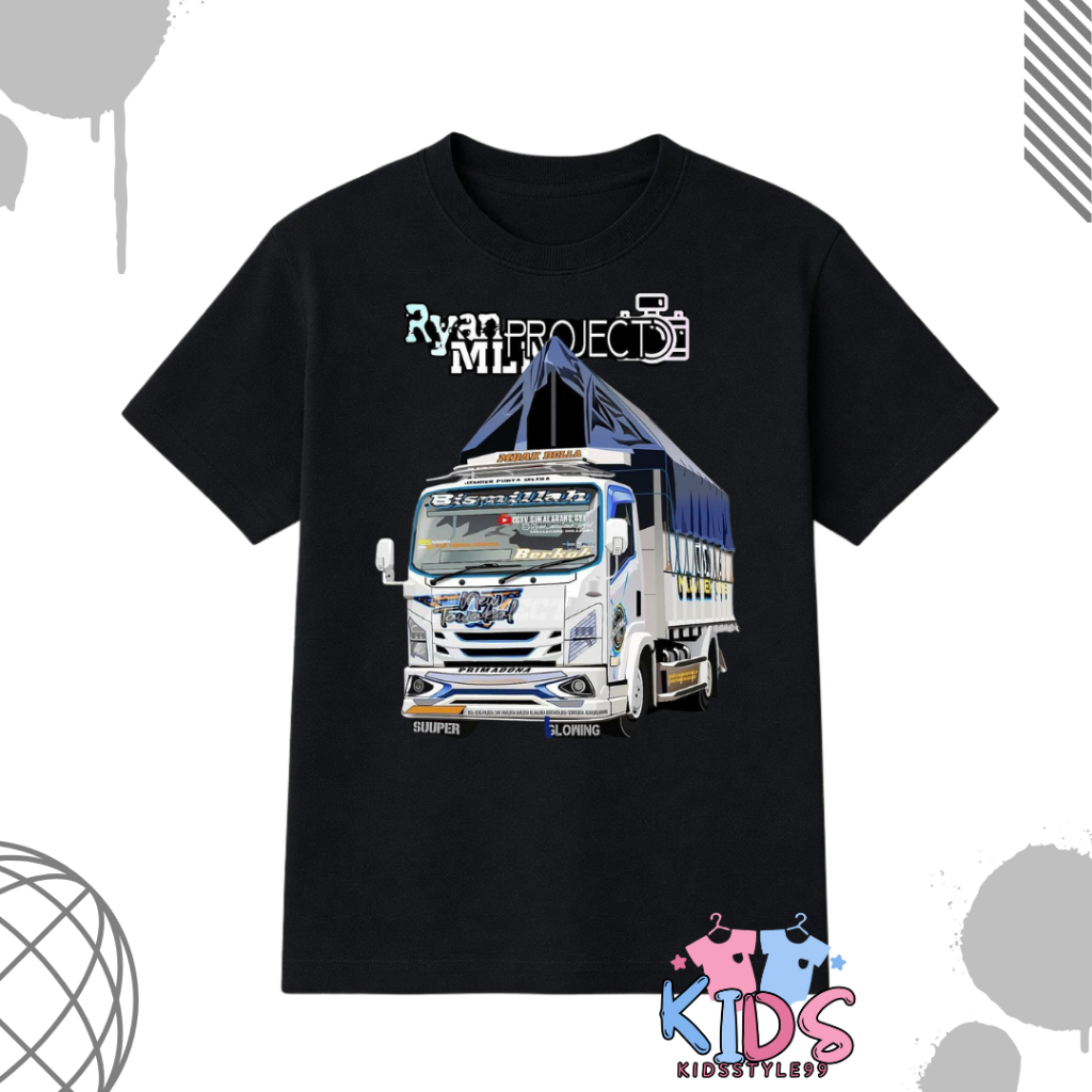 Kaos ANAK TRUCK OLENG | TRUCK OLENG| JETBUS 2 | JETBUS 3 | Cotton 30's Premium - Bayi, Anak, Umur 12