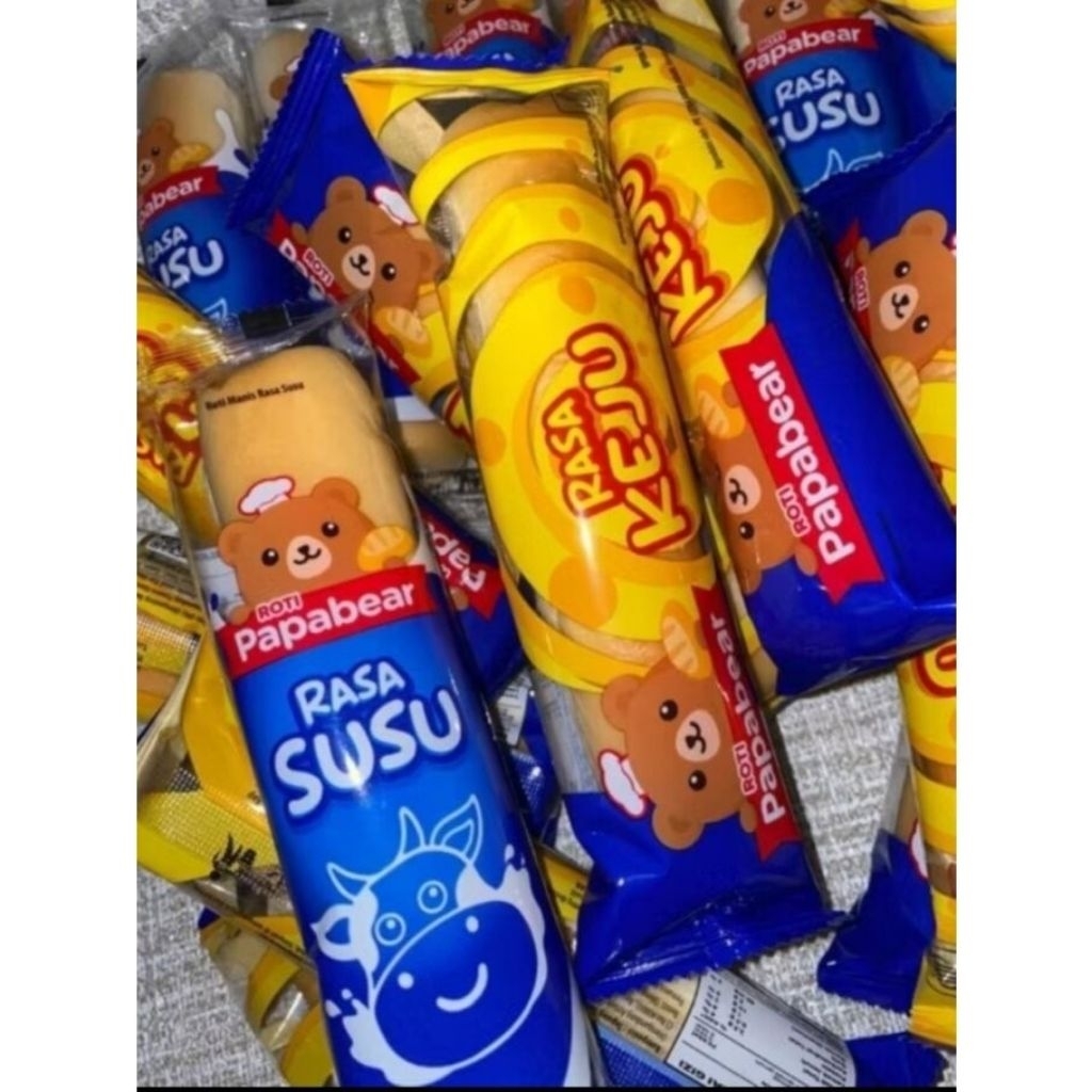 SS - 1 Pack Roti  Papabear /  Roti Papabear ( Keju / Susu ) / Papa bear roti