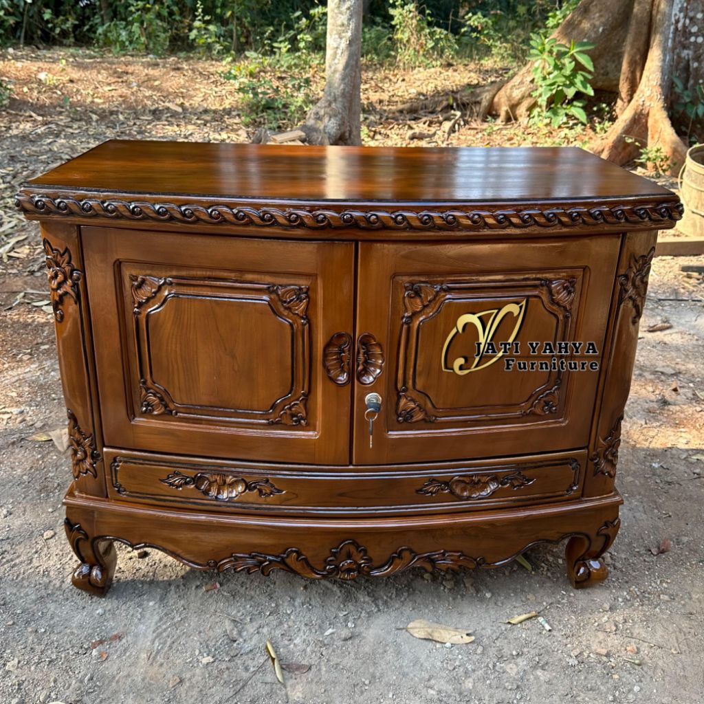 Buffet TV salina Jati P 1m L 50cm T 85cm