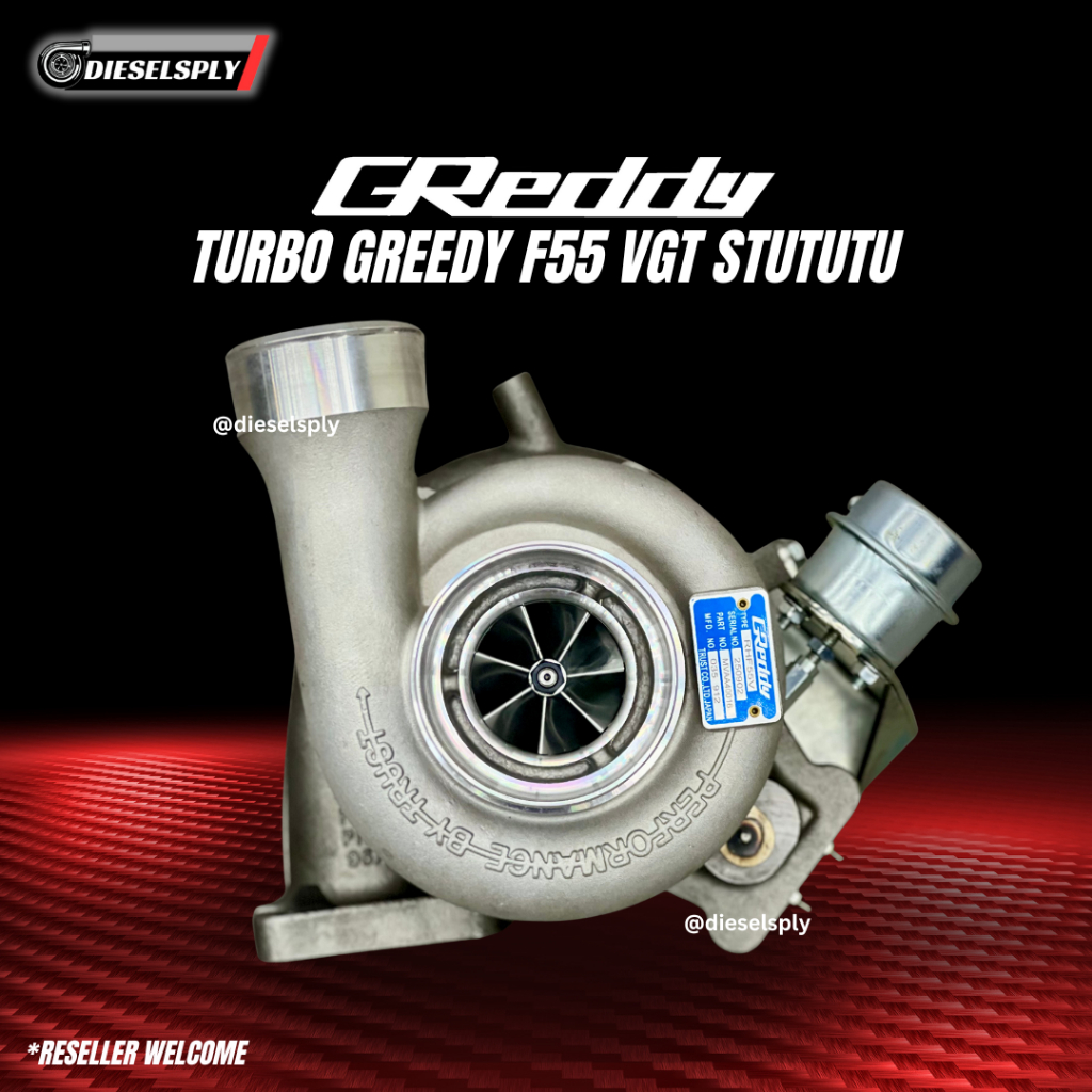 Greddy Turbo F55 VGT RHF55V 48.5 mm Innova/Fortuner/Pajero/Hilux Stututu Ori