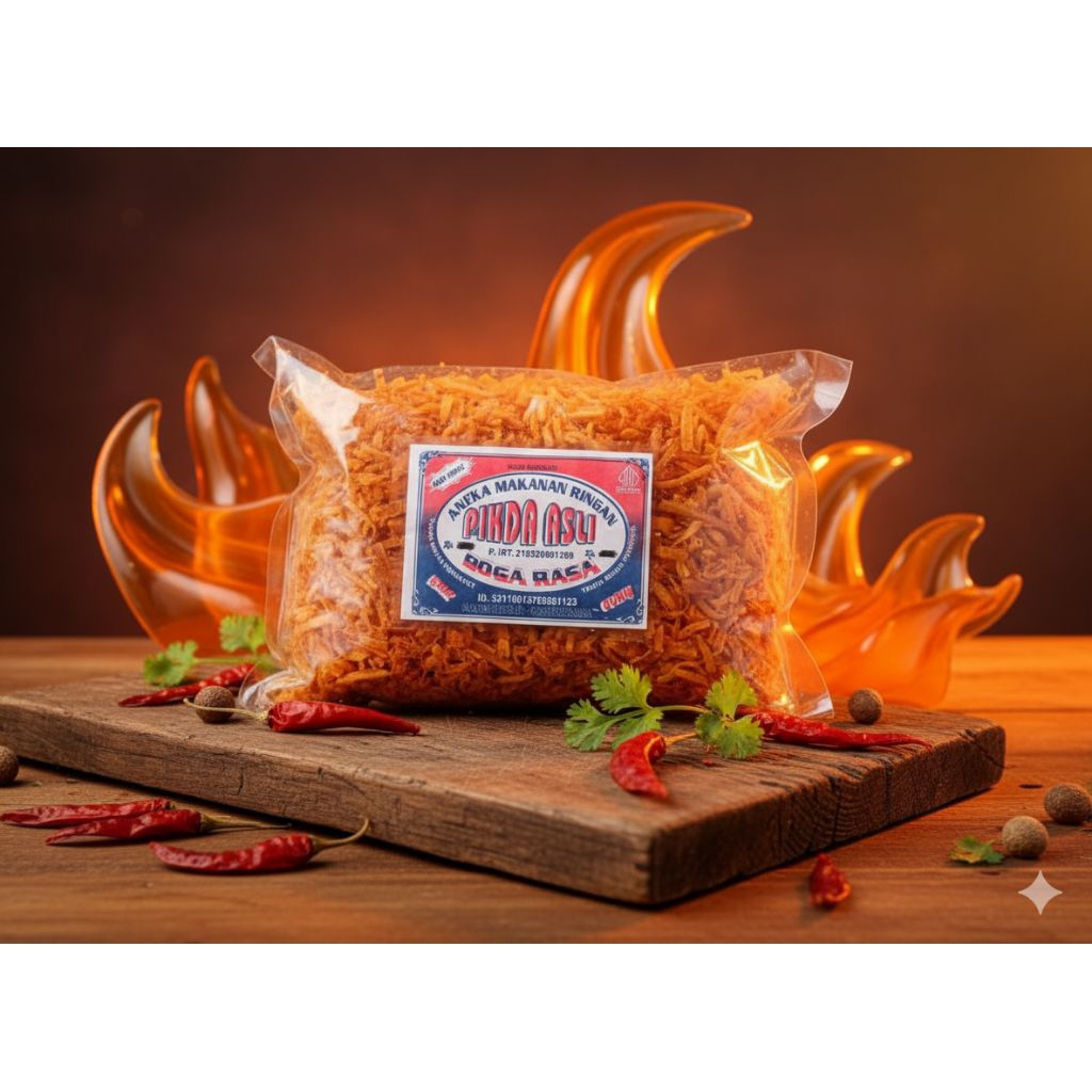 Pikda Bogarasa Keripik Singkong Pedas 500 gr