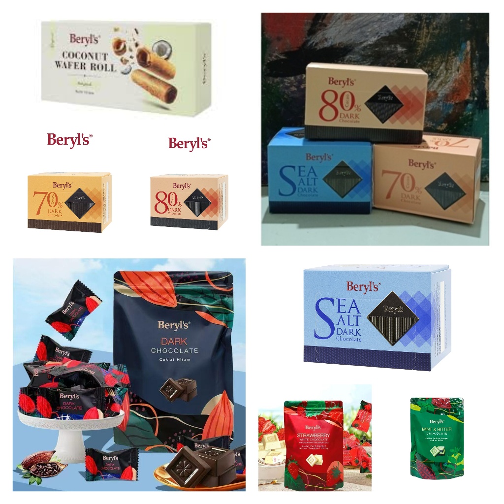 Cokelat Beryls [PO EXP 2027] Beryl's Fruity Chocolate Bar - White Chocolate With Dried Cranberry, Se