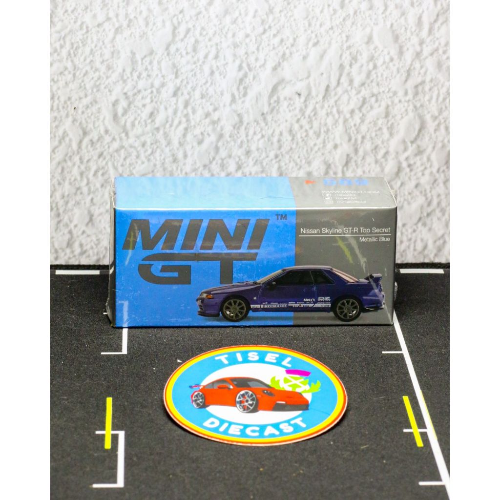 Mini GT 589 Nissan Skyline GT-R Top Secret R32 Metallic Blue