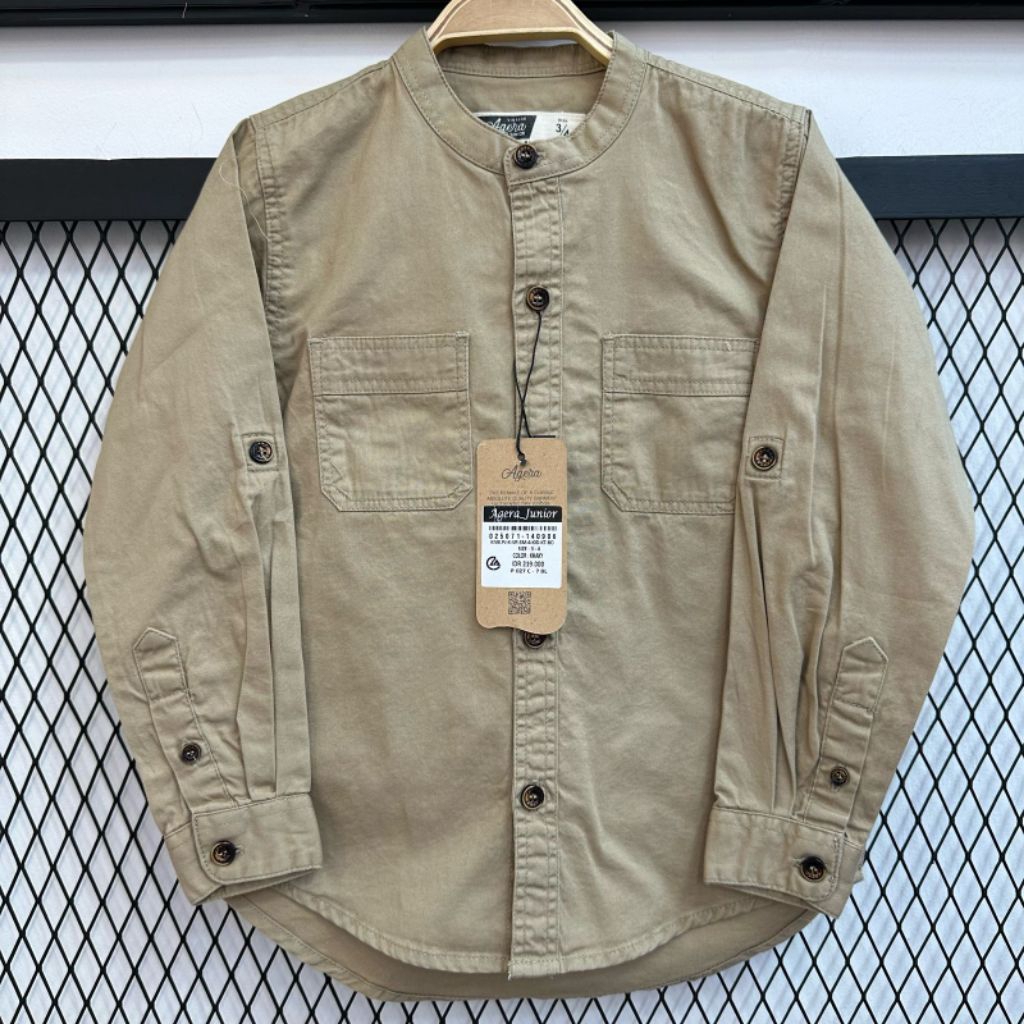 kemeja koko anak agera junior lengan panjang