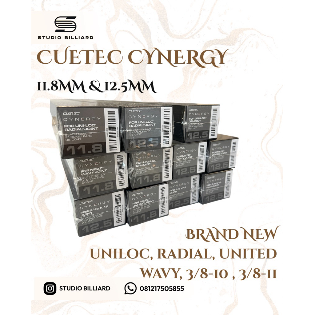 shaft cuetec cynergy 11.8 / 12.5 radial uniloc wavy united