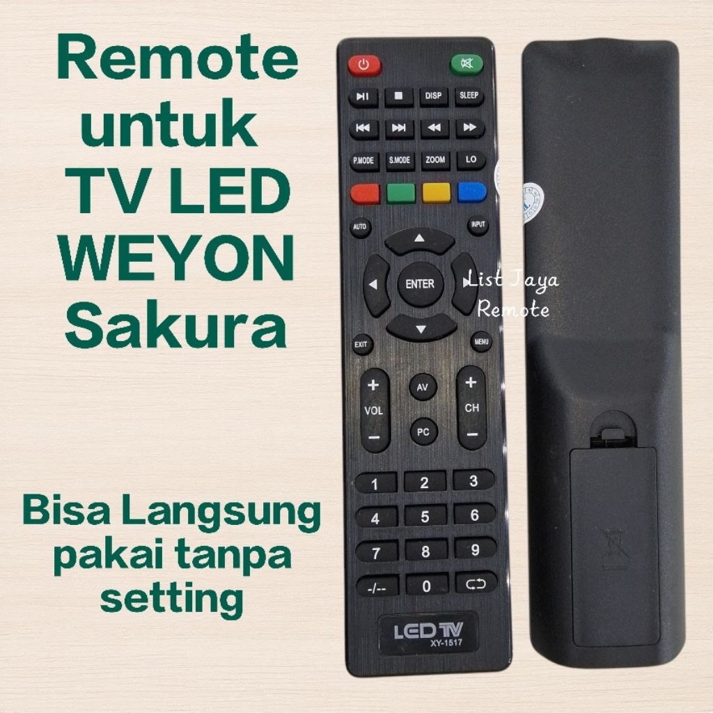 Remote Untuk Tv LED Weyon Sakura
